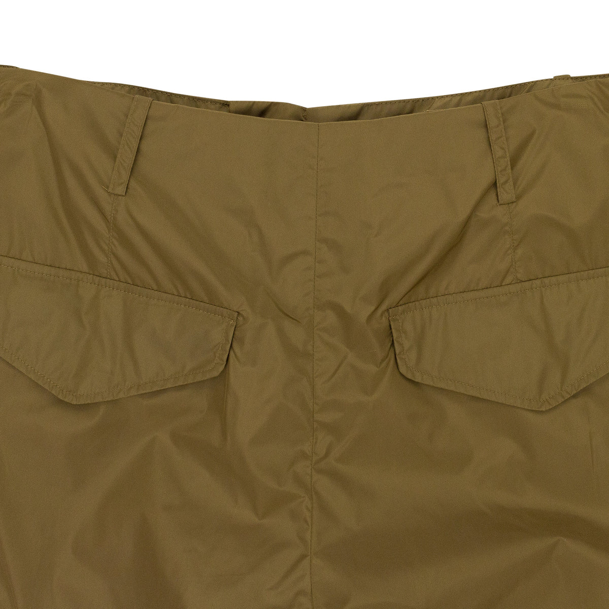 GREEN MULTI POCKET TECH NYLON CARGO TROUSERS