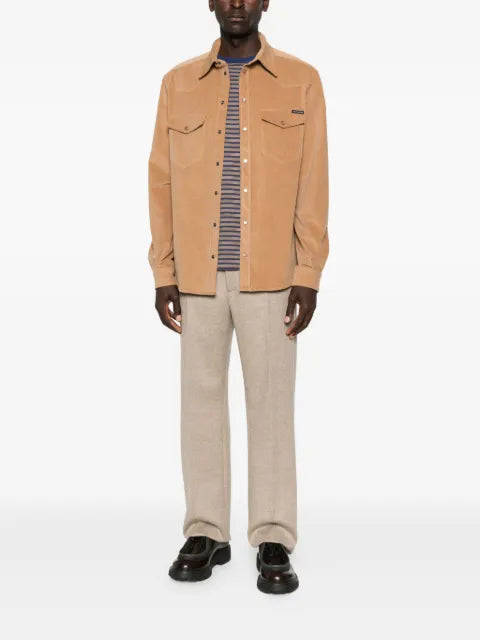 Dolce & Gabbana corduroy button-fastening shirt jacket