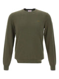 Sun68 crew-neck embroidered-logo sweater