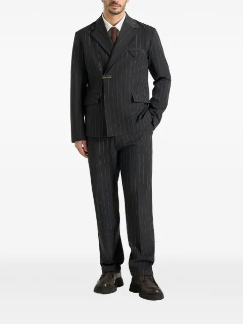 Manière De Voir Gaston double breasted pinstripe suit jacket