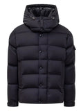 Moncler Maya 70 hooded welt-pocket puffer jacket