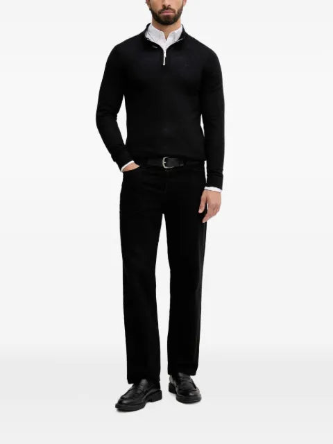 Lindbergh quarter-zip knitted sweater