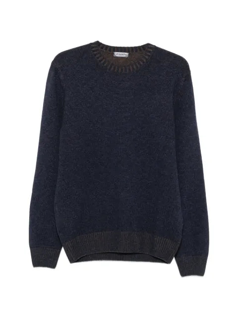 Vengera contrast-trim crew-neck sweater