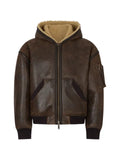 DSQUARED2 shearling 80s bomber jacket