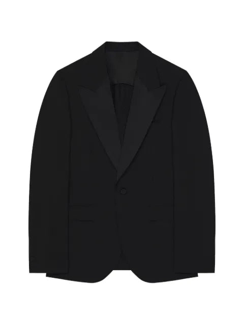 Givenchy single-breasted deconstructed jacket in wool and mohair