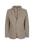 Herno single-breasted hooded blazer