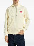 Comme Des Garçons Play heart-patch zip-up hoodie