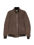 Barba shearling-lined suede jacket