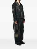 D HYGEN patchwork distressed denim jacket