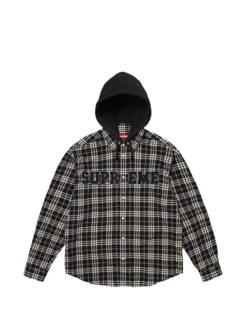 Supreme appliqué hooded jacket