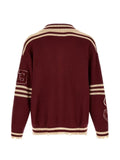 FOUND Fin Varsity patch cardigan