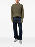 HUGO ribbed-knit raglan-sleeve sweater