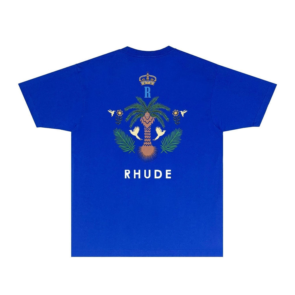 Rhude T-shirts Printed Trendy Pure Cotton