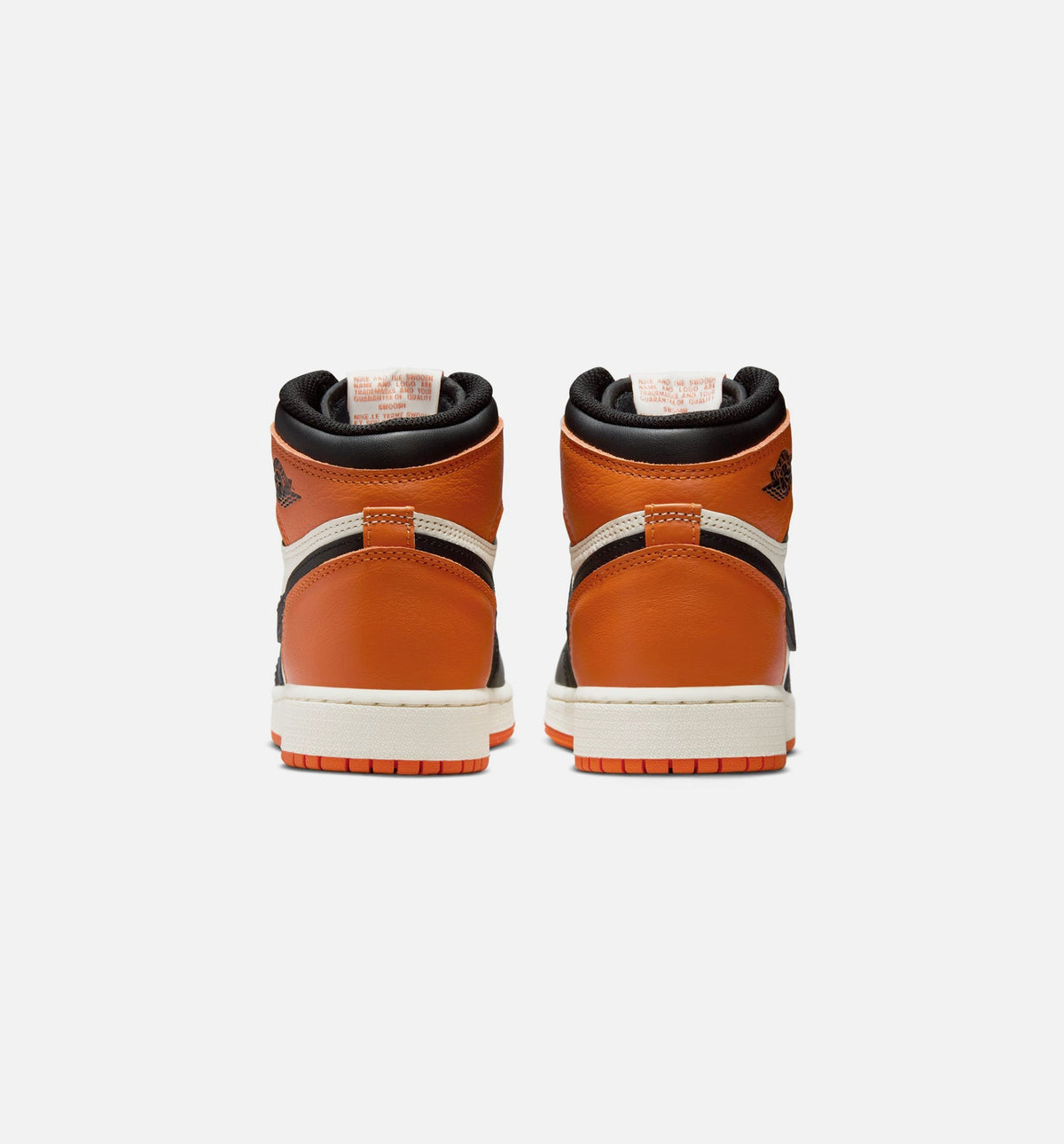 Air Jordan 1 Retro High OG Shattered Backboard Big Kids' Sneakers - Black / Sail / Starfish