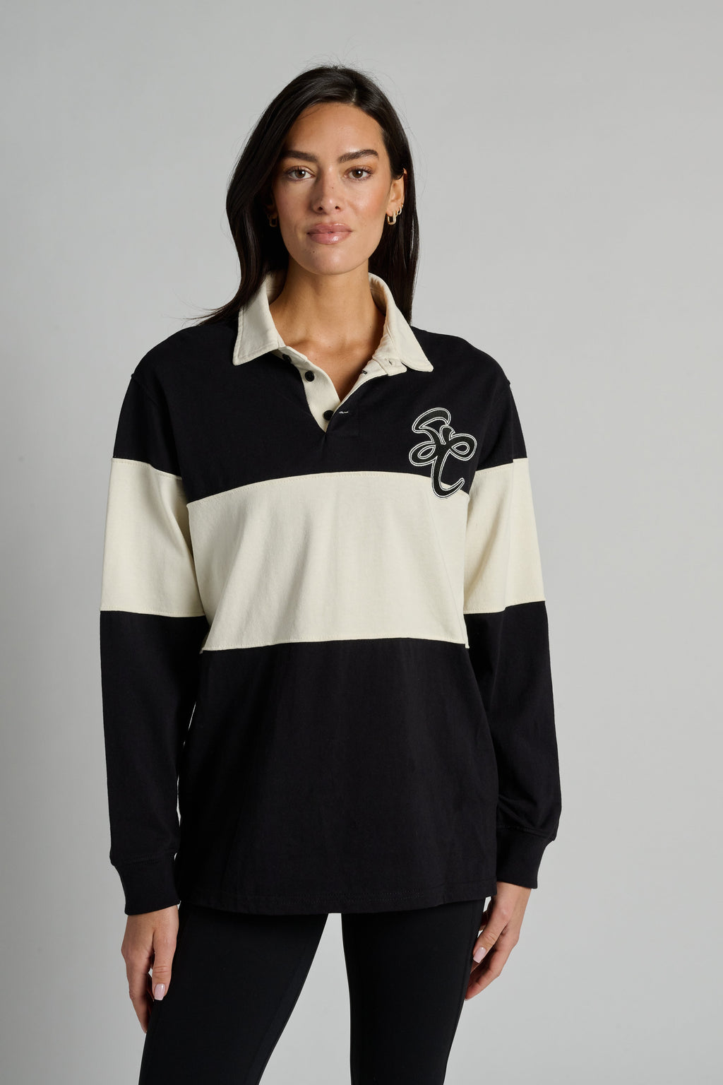 Charlie Long Sleeve Rugby Polo