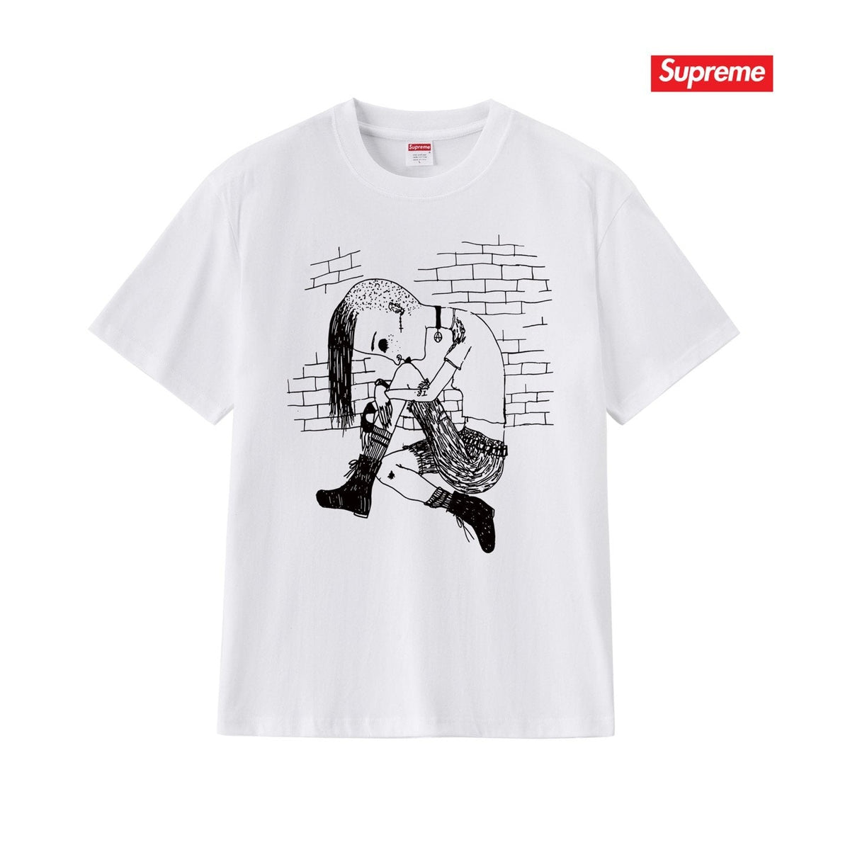 Supreme Front & Back Graphic T-Shirt