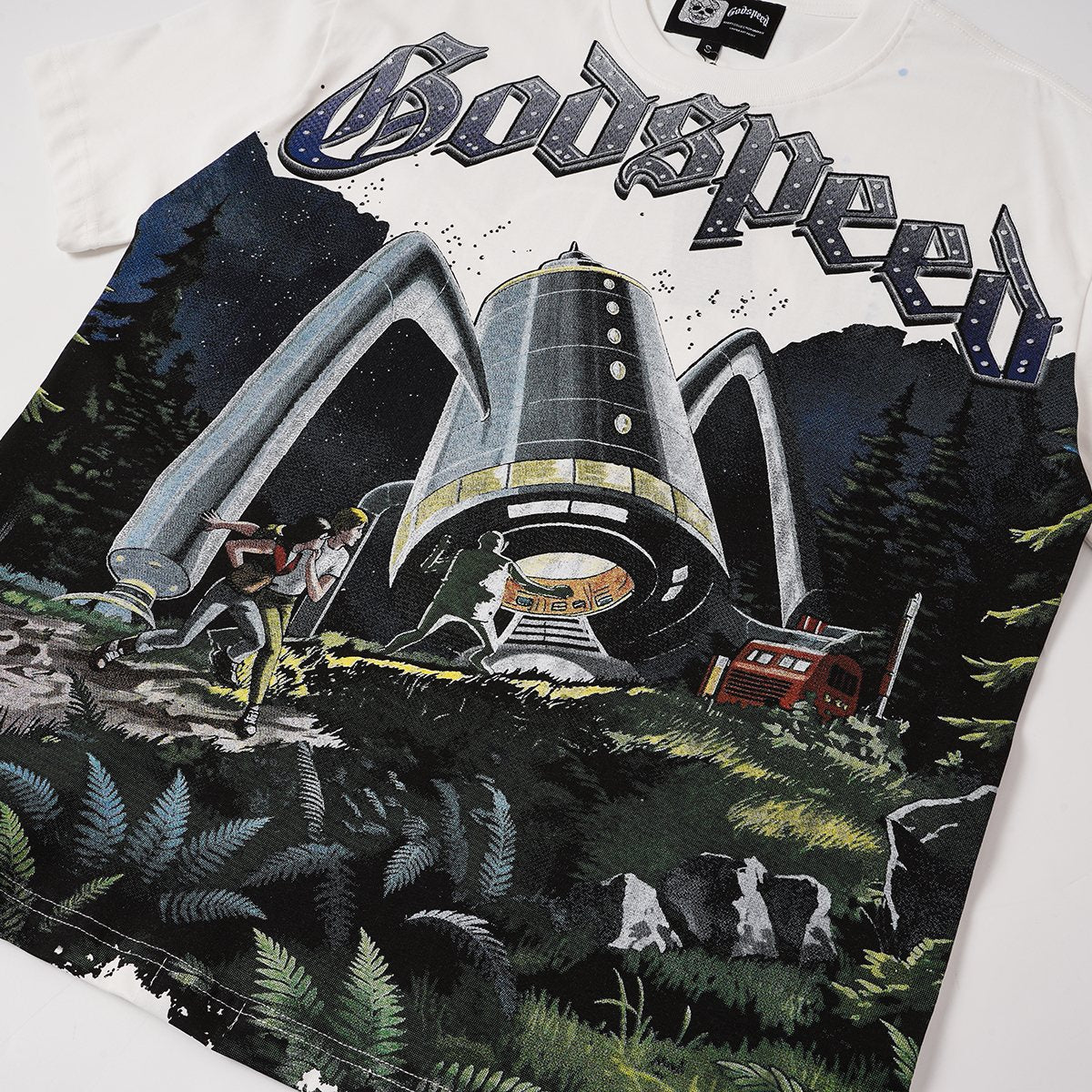 Godspeed Sci-Fi Landscape Graphic T-Shirt