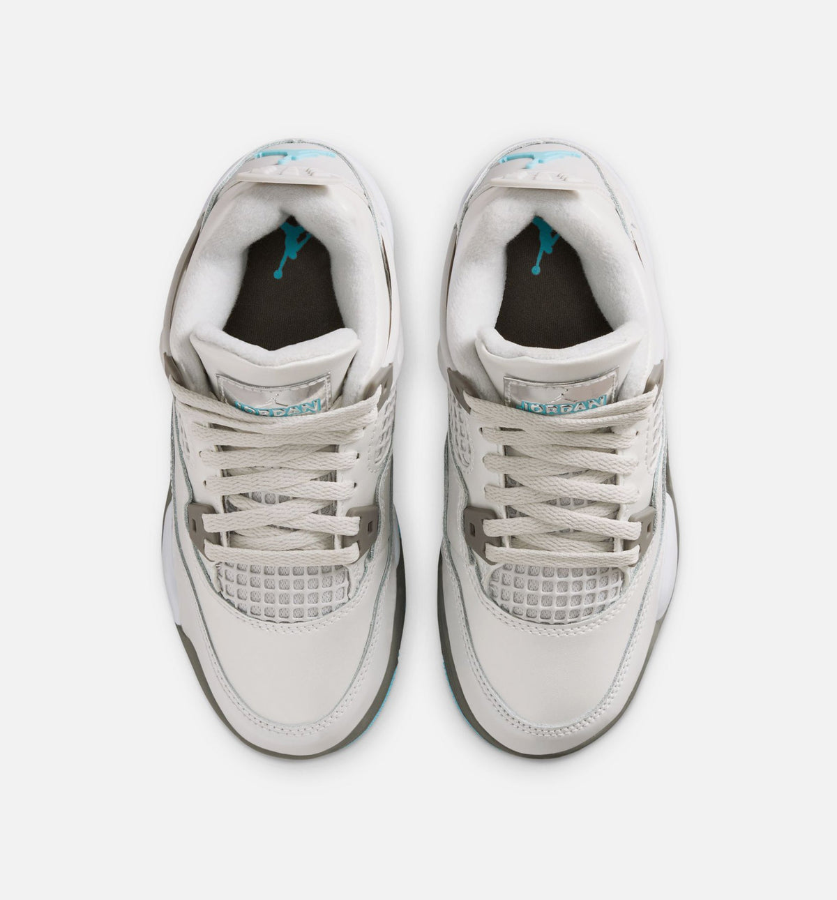 Air Jordan 4 Retro 'Blue Chill' Preschool - Photon Dust/Blue Chill/Flat Pewter/White/Blue Tint