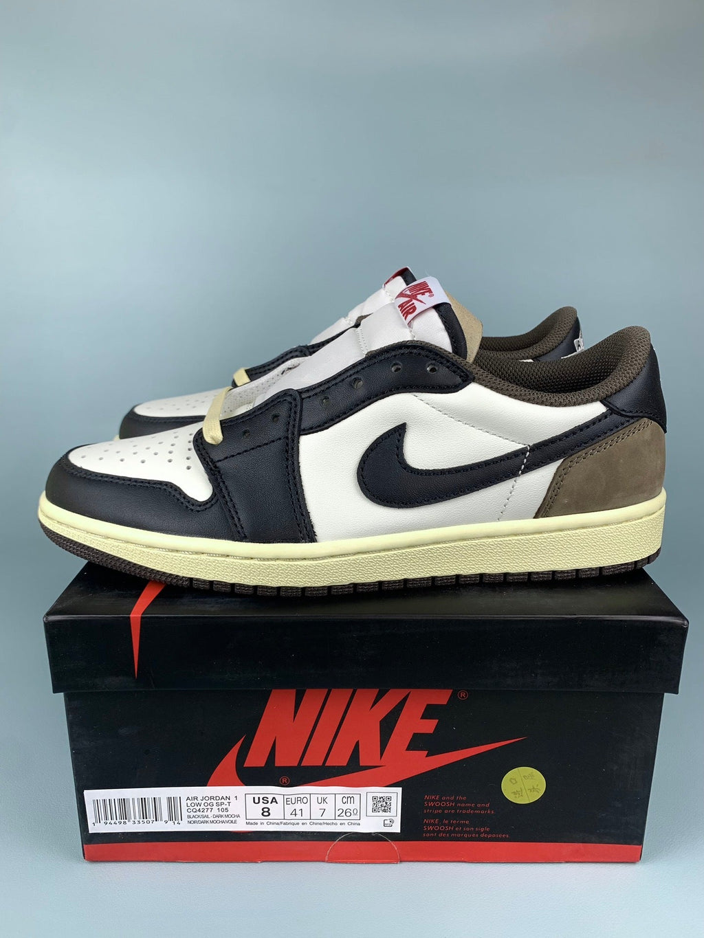 Air Jordan 1 Low Collaboration Little Mocha Unisex Sneakers CQ4277-105
