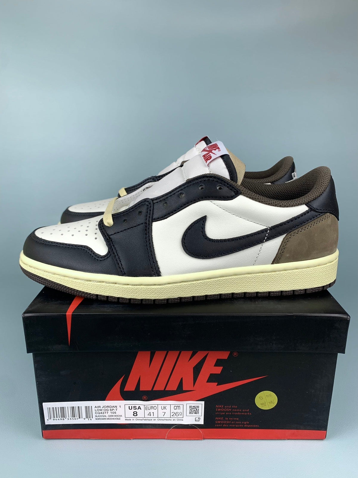 Air Jordan 1 Low Collaboration Little Mocha Unisex Sneakers CQ4277-105