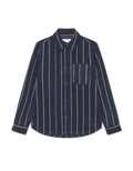 Les Deux Lennon Wool Pinstripe Overshir