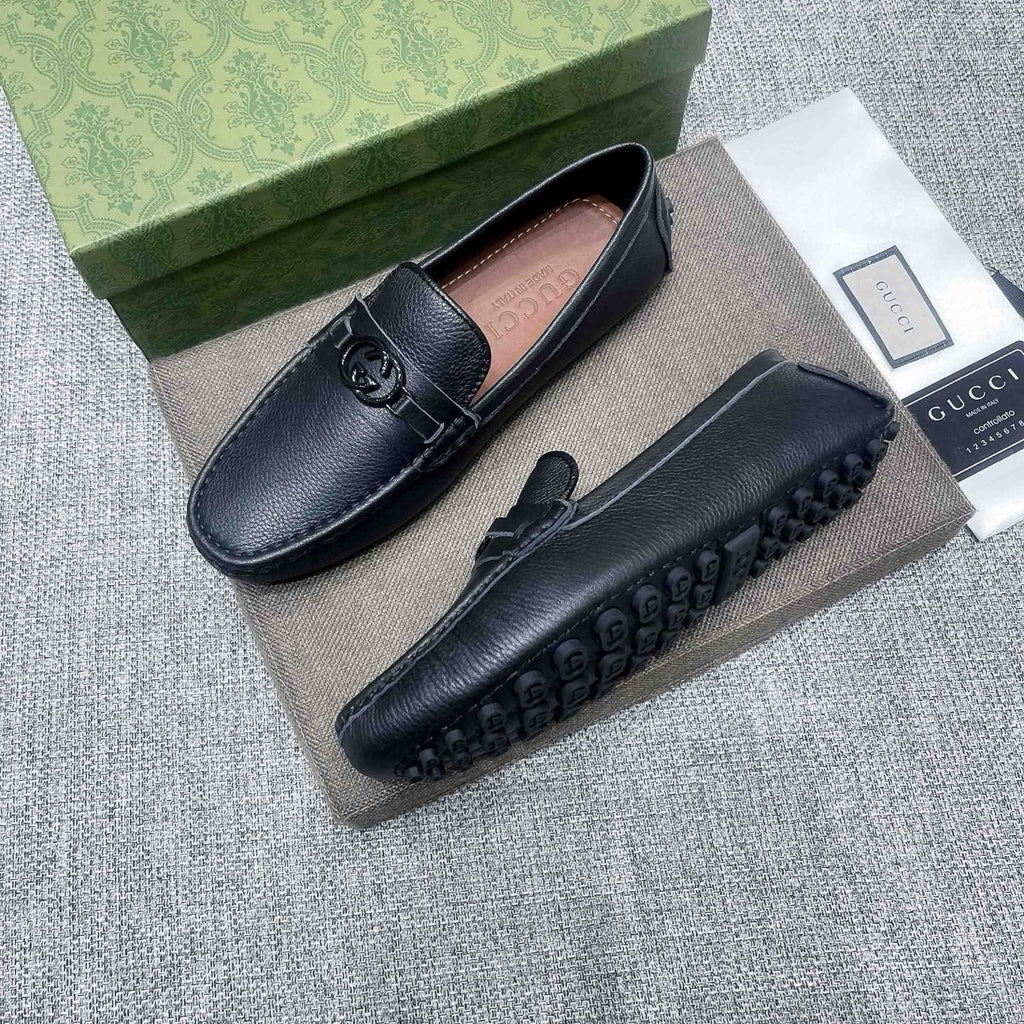 Gucci Black Hardware Loafers
