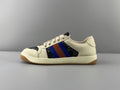Gucci Cream Stripe Low-Top Sneakers
