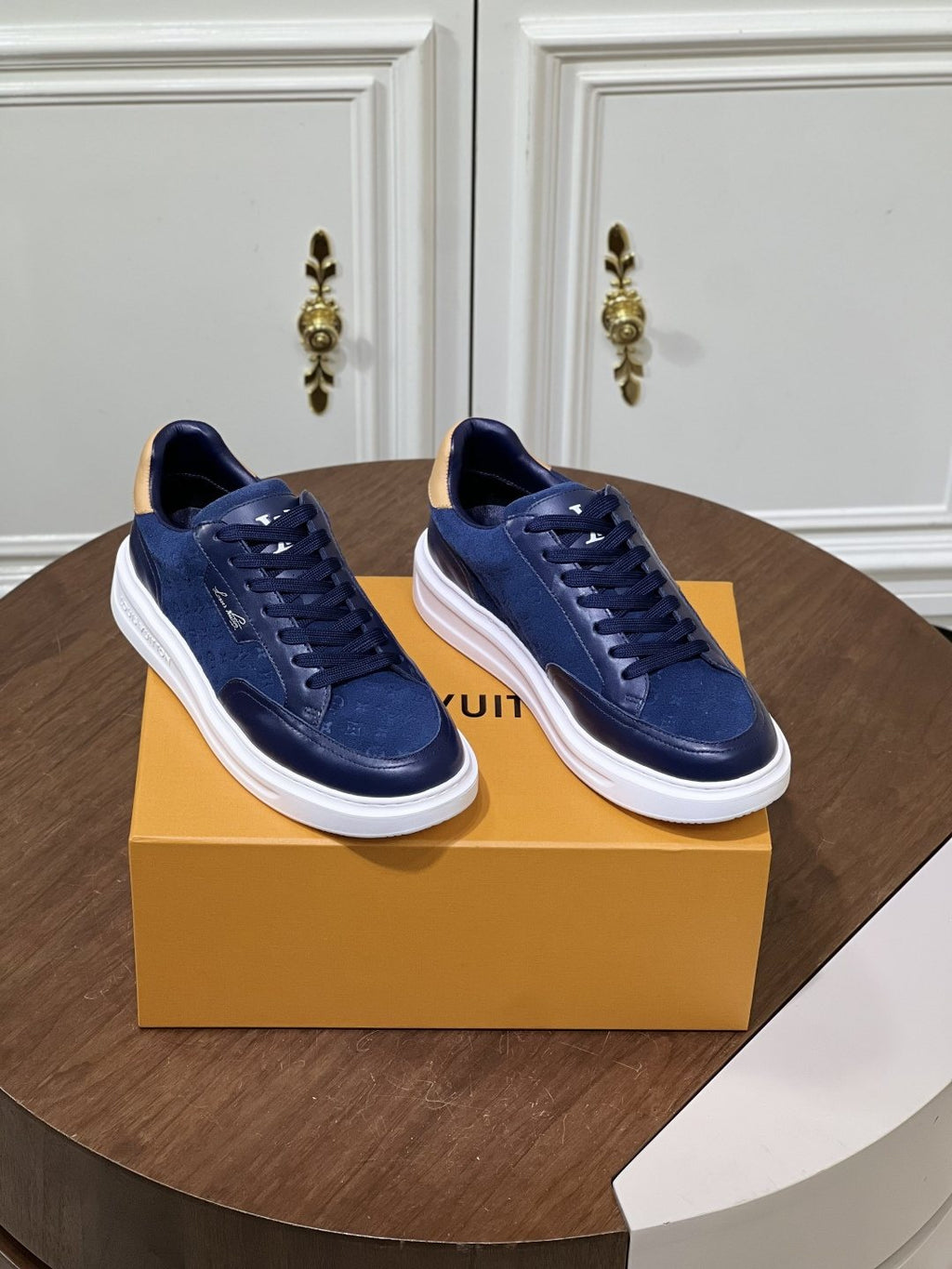 Louis Vuitton Textured Low-Top Sneakers