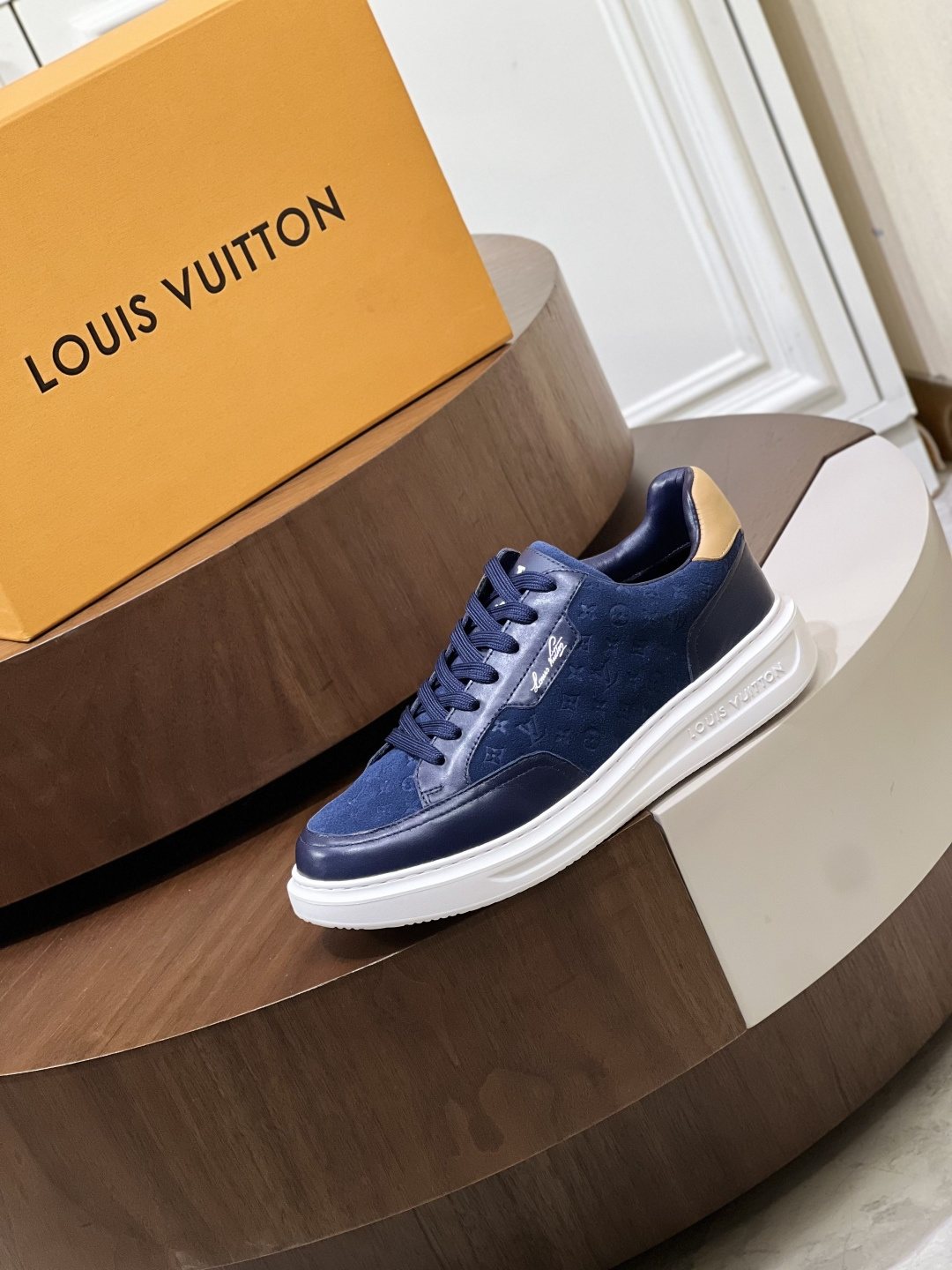 Louis Vuitton Textured Low-Top Sneakers