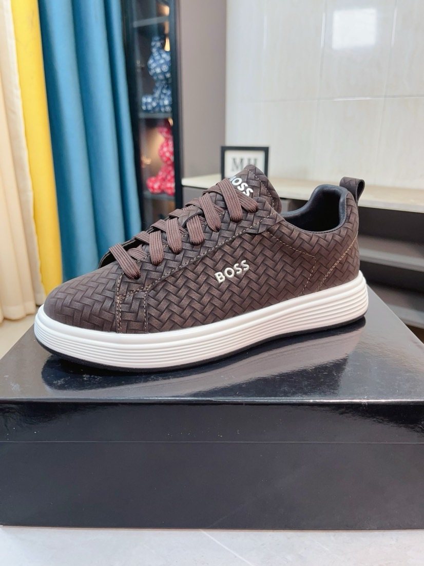 Hugo Boss Textured Low-Top Sneakers