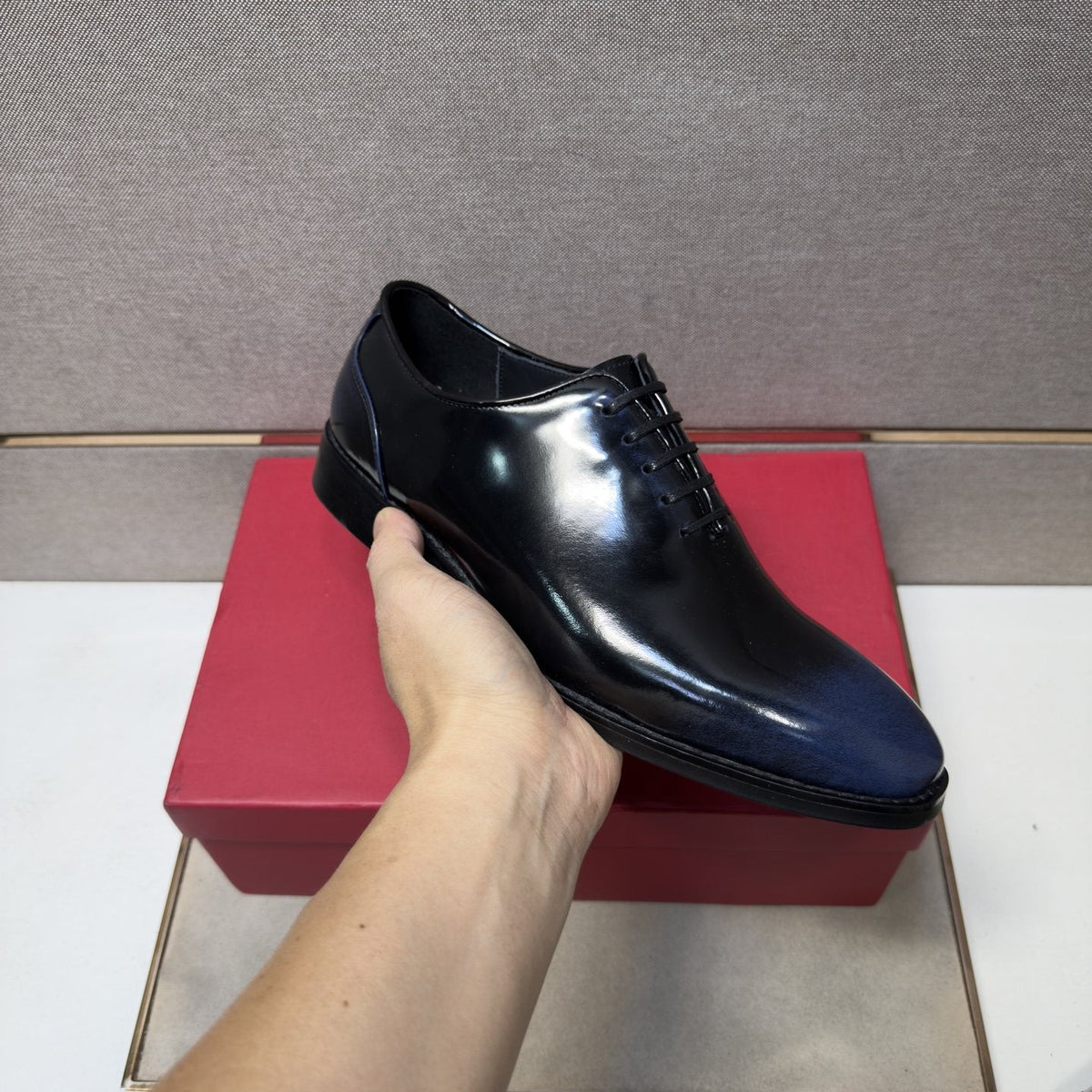 Ferragamo Men's Lace-Up Oxford Shoes