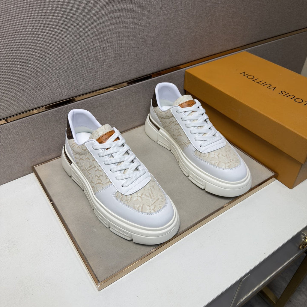 Louis Vuitton Monogram Panel Low-Top Sneakers
