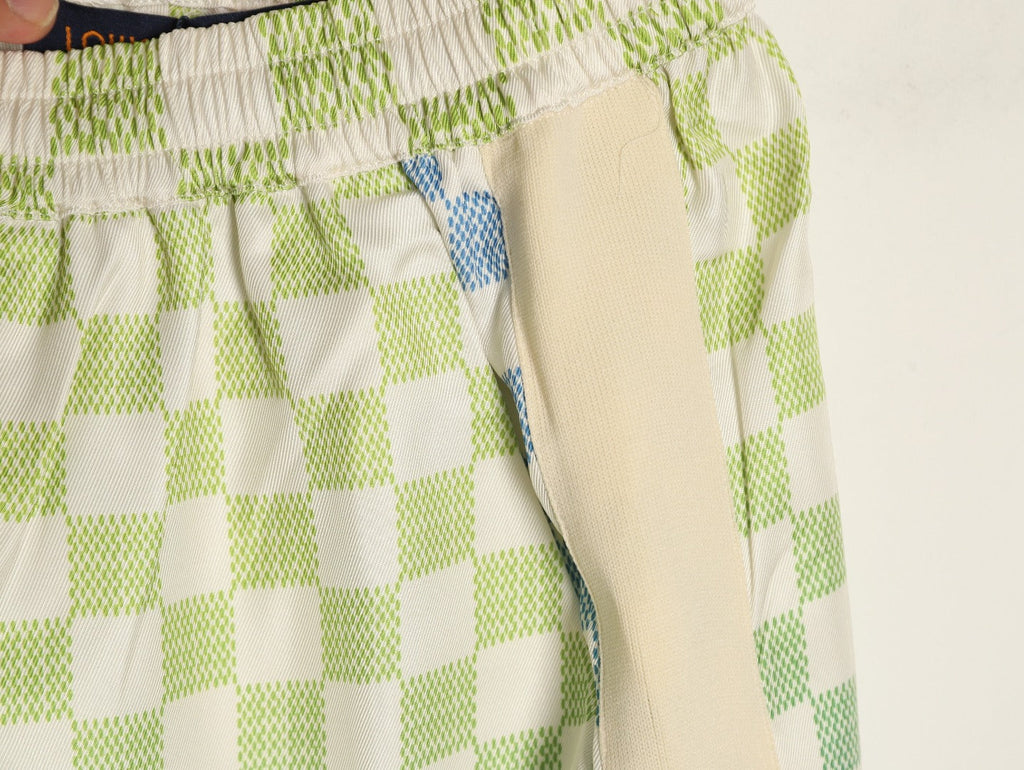 Louis Vuitton Gradient Checkerboard Shorts - Mint Grey
